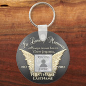 Porte-clés Photo en mémoire d'amour (Recto)