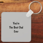 Porte-clés Photo en noir et blanc de mignon chien reposant av (Verso)