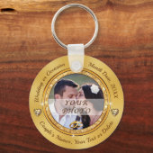 Porte-clés Photo et Faveurs de mariage personnalisées, Mariag (Recto)