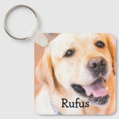 Porte-clés Photo et nom de l'animal personnalisé (Recto)