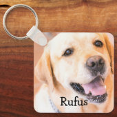 Porte-clés Photo et nom de l'animal personnalisé (Recto)