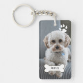 Porte-clés Photo Et Nom Personnalisés (Devant)