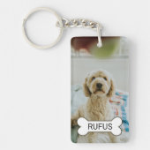 Porte-clés Photo Et Texte Personnalisés (Devant)