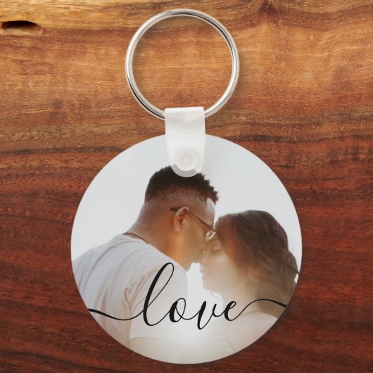 Porte-clés Photo et texte personnalisés (Recto)