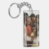 Porte-clés Photo et texte personnalisés (Devant gauche)