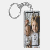 Porte-clés Photo et texte personnalisés (Devant gauche)