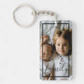 Porte-clés Photo et texte personnalisés (Devant)