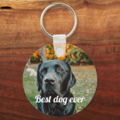 Porte-clés Photo et texte personnalisés (Recto)