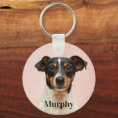 Porte-clés Photo et texte personnalisés (Recto)