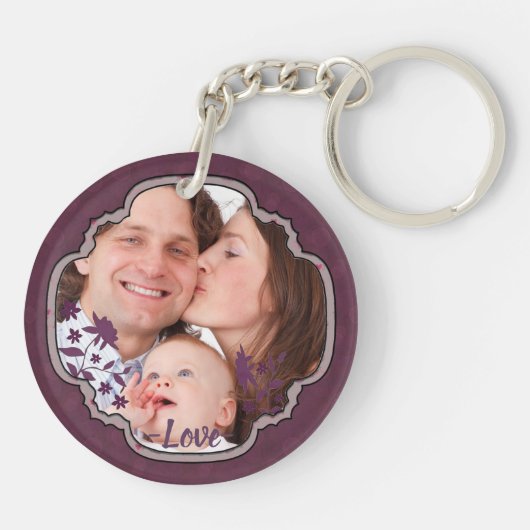 Porte-clés Photo faite sur commande décorative d'album (Dos)