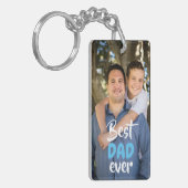 Porte-clés Photo faite sur commande. Le meilleur PAPA jamais (Devant gauche)