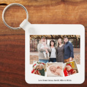 Porte-clés Photo Famille Moderne Aquarelle Pine Cône Vert (Recto)