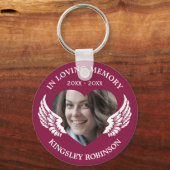 Porte-clés Photo Funeral Memorial Keepsaké (Recto)