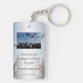 Porte-clés Photo Graduation Merci Favor Cadeau (Dos)