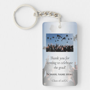 Porte-clés Photo Graduation Merci Favor Cadeau