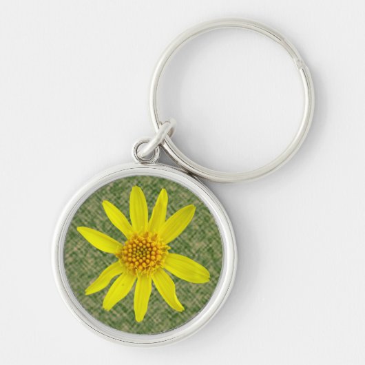 Porte-clés Photo jaune d'arnica de fleur (Devant)
