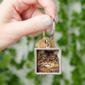 Porte-clés Photo Maine Coon / Crabby Cat (main)