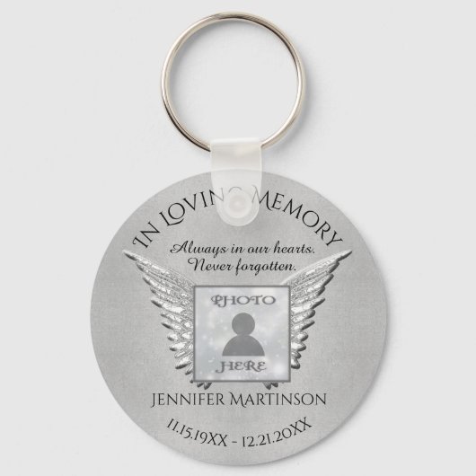Porte-clés Photo Memorial dans le Porte - clé Love Memory (Recto)