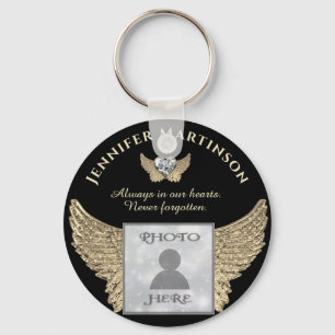 Porte-clés Photo Memorial Forever dans nos coeurs Porte - clé