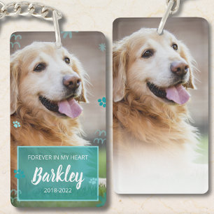 Porte-clés photo mémorial pour chien Objet-souve