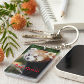 Porte-clés Photo mignonne de panda rouge (Devant droit)