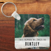 Porte-clés Photo mignonne du chien (Recto)