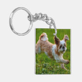 Porte-clés Photo mignonne tournant Chien Shih Tzu (Devant gauche)