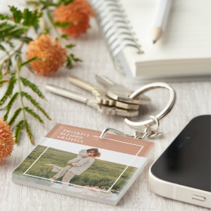 Porte-clés Photo moderne de Family Thankful