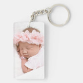 Porte-clés Photo Mommy Modern Typographie (Dos)