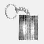 Porte-clés Photo Motif noir et blanc captivante (Devant gauche)