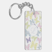 Porte-clés photo Papillons Pastel (Devant gauche)