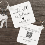 Porte-clés Photo Partager Mariage invité<br><div class="desc">Faites en sorte qu'il soit facile pour vos invités mariages de partager ou d'accéder aux souvenirs de votre journée spéciale avec ce porte - clé simple et moderne de mariage en partage de photos. Conçu comme un garde-fou, ce porte - clé aide les invités à télécharger leurs photos ou à...</div>