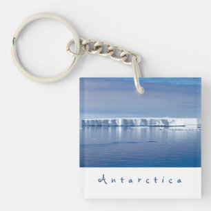 Porte-clés Photo paysage de l'iceberg Antarctique avec texte