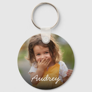 Porte-clés photo personnalisé avec nom