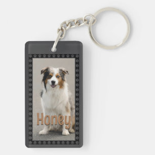 Porte-clés Photo Personnalisé d'Animal de Compagnie Cadeau Pe
