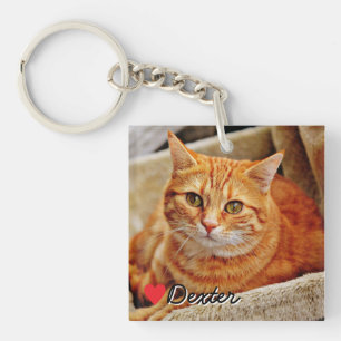 Porte-clés Photo personnalisé d'animal de compagnie en acryli