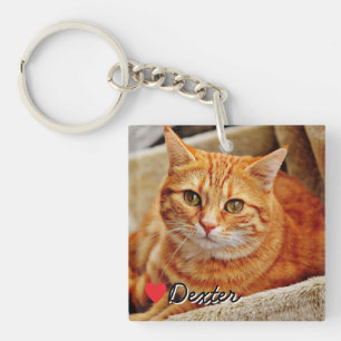 Porte-clés Photo personnalisé d'animal de compagnie en acryli
