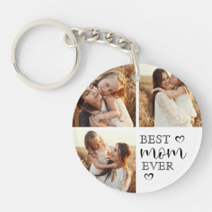 Porte-clés Photo personnalisé de maman   Cadeau de famille mi