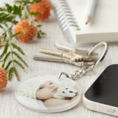 Porte-clés Photo personnalisée (Devant droit)