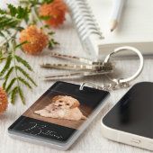 Porte-clés Photo personnalisée (Devant droit)