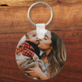 Porte-clés Photo personnalisée (Verso)
