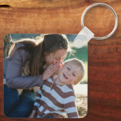 Porte-clés Photo personnalisée (Verso)