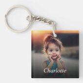 Porte-clés Photo personnalisée (Devant)