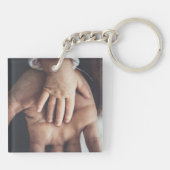 Porte-clés Photo personnalisée à deux faces (Dos)