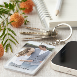 Porte-clés Photo personnalisée Ajouter votre texte