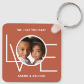 Porte-clés Photo personnalisée amour que vous papa (Dos)