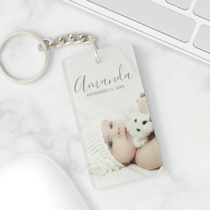 Porte-clés Photo personnalisée avec nom et texte personnalis