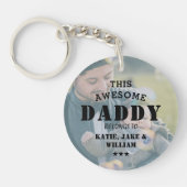 Porte-clés Photo personnalisée Cette superbe DADDY appartient (Devant)