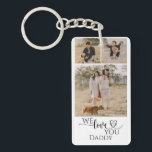 Porte-clés Photo personnalisée Collage Aimez-vous Coeur moder<br><div class="desc">Un collage photo personnalisable avec "love you" dans un script moderne avec des coeurs avec du texte personnalisé,  ajoutez vos propres photos et personnalisées à "we,  or i" love you,  pourrait être fait pour papa,  maman,  grands-parents,  et plus encore.</div>