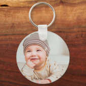 Porte-clés Photo personnalisée Cute Naissance Baby Keepsaké (Verso)